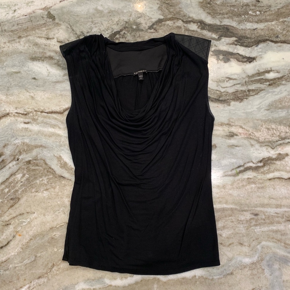 Express Black sleeveless blouse